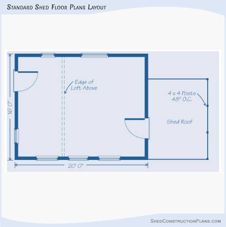 shed floor shed plans layout